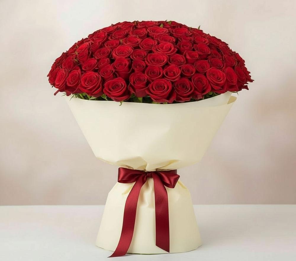 101 Красная роза Милано в Междуреченске Букет 101 Красная роза Милано в Междуреченске