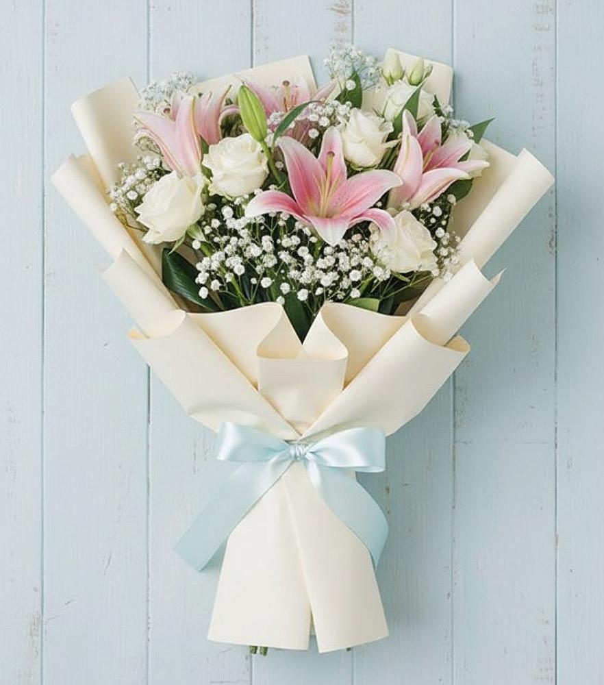 Букет Лилии в Междуреченске Букет цветов из: Лилии в Междуреченске