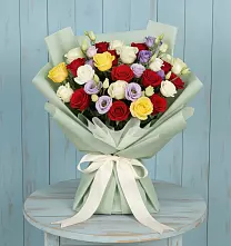 Букет Модная красотка в Междуреченске Букет цветов из:  Розы в Междуреченске