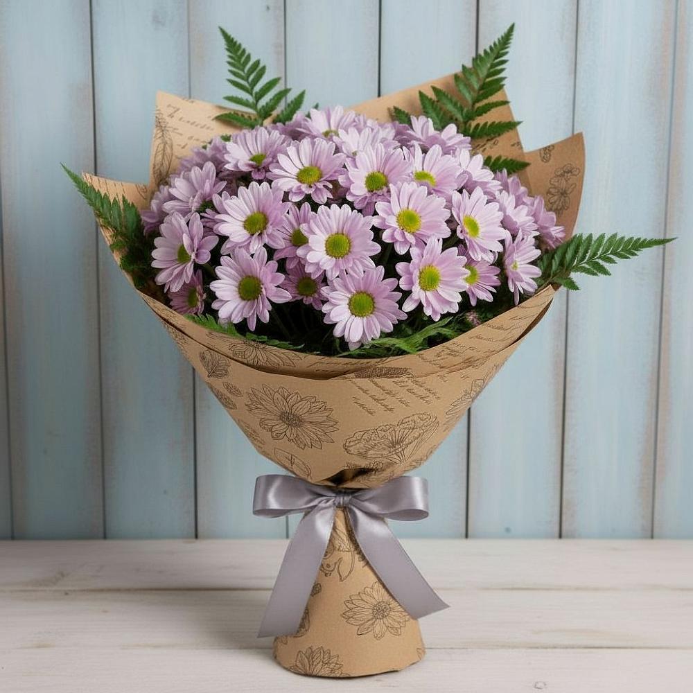 Букет соблазн в Междуреченске Букет цветов из: Хризантемы в Междуреченске