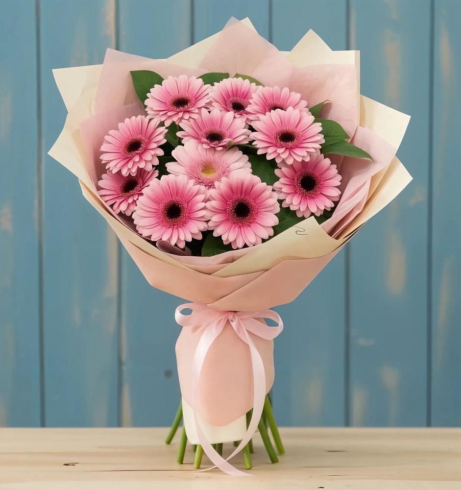 Букет пурпурно-розовый в Междуреченске Букет цветов из: Герберы в Междуреченске