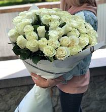 Букет 35 Белых роз #REPLACE_PRED# Междуреченске
