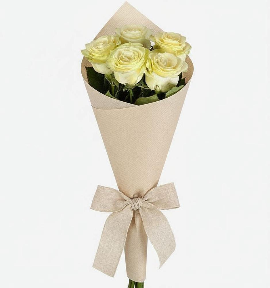 Букет белые крылья в Междуреченске Букет цветов из: Розы в Междуреченске