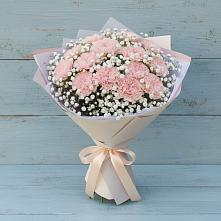 Букет Нежность рассвета в Междуреченске Букет цветов из:  Гвоздики в Междуреченске