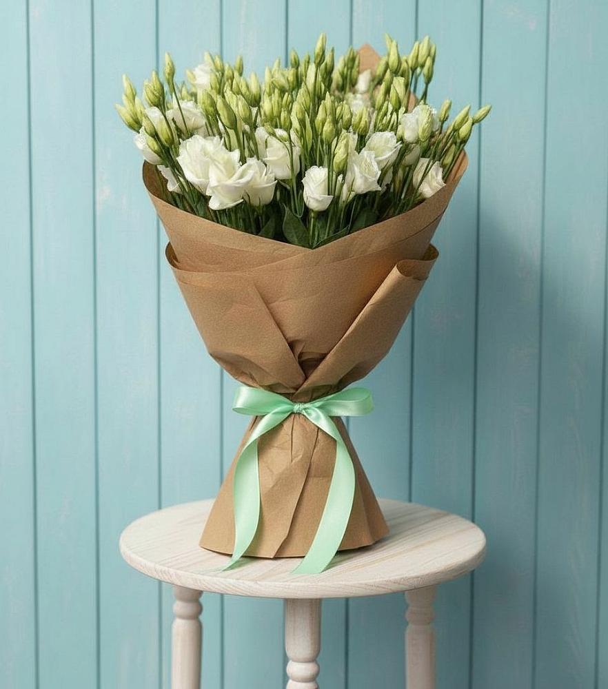 Букет Утренняя Свежесть в Междуреченске Букет цветов из: Лизиантусы в Междуреченске