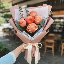 Букет персиковый аромат в Междуреченске Букет цветов из:  Розы в Междуреченске