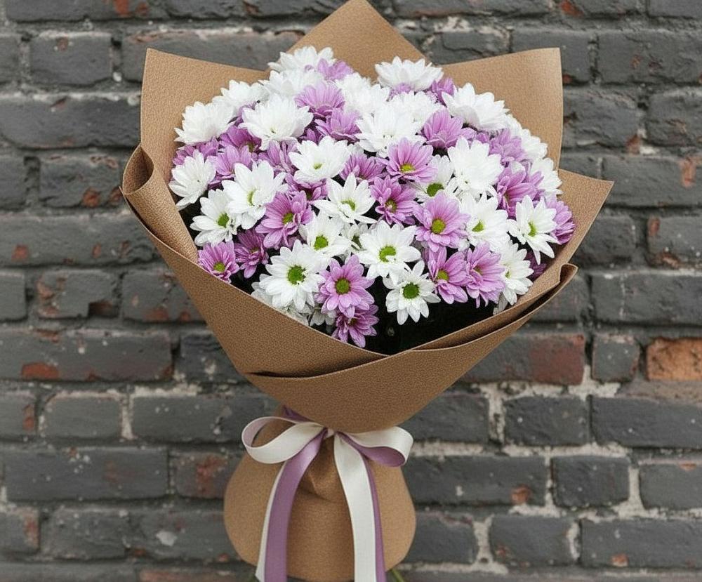 Букет грани совершенства в Междуреченске Букет цветов из: Хризантемы в Междуреченске