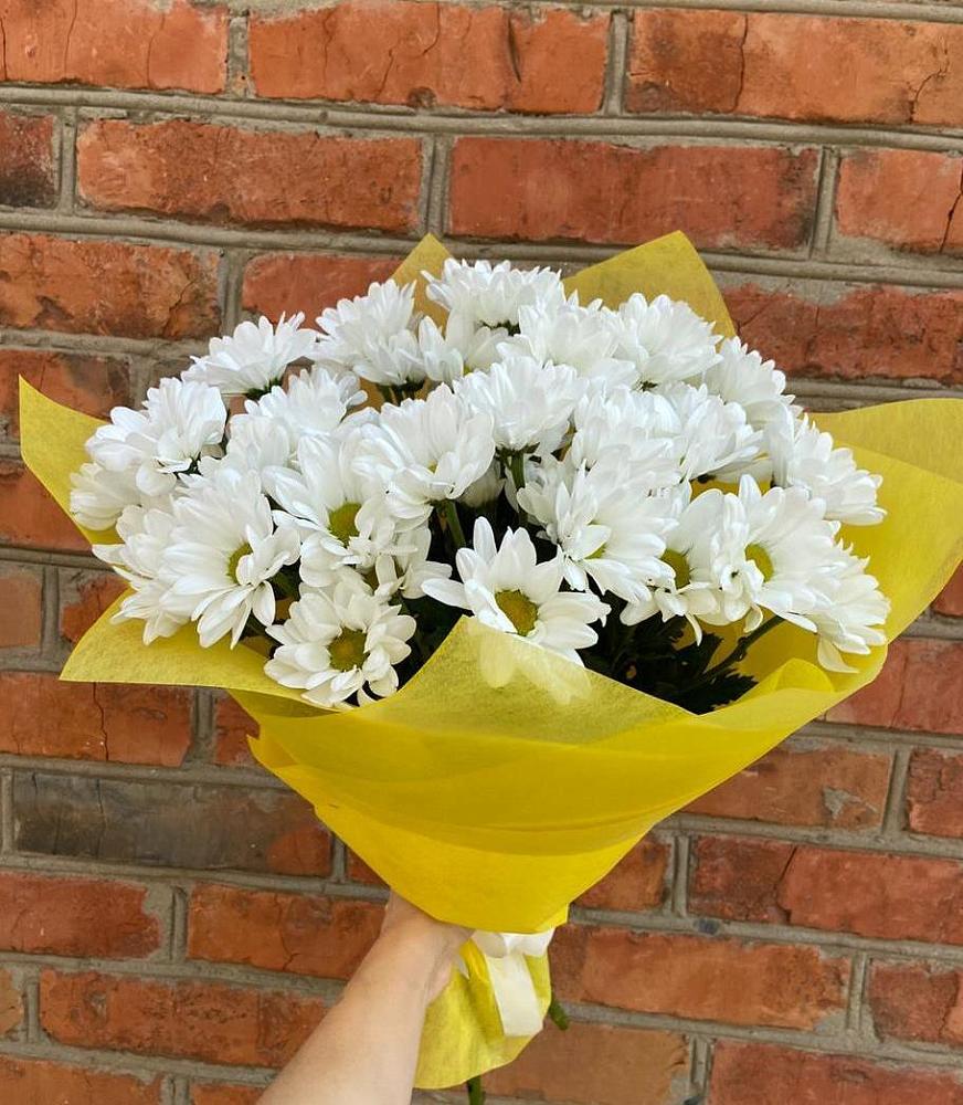Букет Застенчивые лепестки в Междуреченске Букет цветов из: Хризантемы в Междуреченске