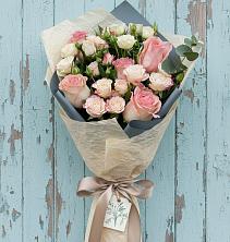 Букет нежный и розовый в Междуреченске Букет цветов из:  Розы в Междуреченске