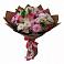 Букет Розовое очарование в Междуреченске Букет цветов из: Хризантемы, Альстромерии и Розы в Междуреченске