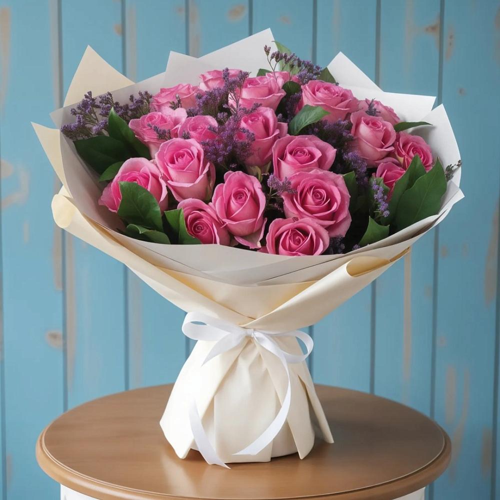 Букет счастливые мгновения в Междуреченске Букет цветов из: Розы в Междуреченске