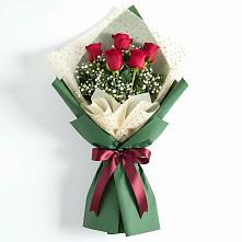 Букет рубиновое очарование в Междуреченске Букет цветов из:  Розы в Междуреченске