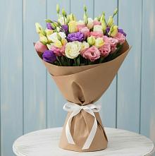 Букет Цветная эустома в Междуреченске Букет цветов из:  Лизиантусы в Междуреченске