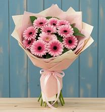 Букет пурпурно-розовый в Междуреченске Букет цветов из:  Герберы в Междуреченске