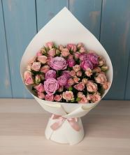 Букет Нежная розовость в Междуреченске Букет цветов из:  Розы в Междуреченске